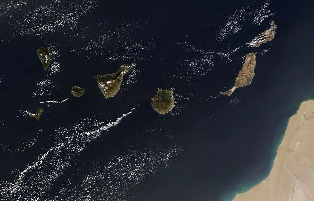 Map Canary Islands Tenerife