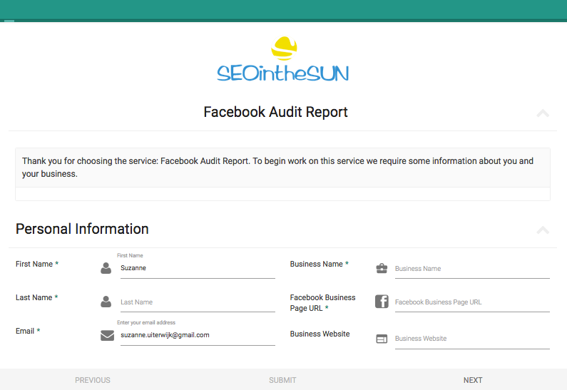 Facebook Audit Report