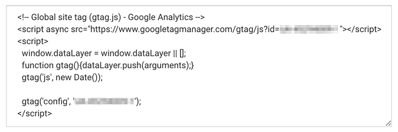 Google Analytics Tracking Code