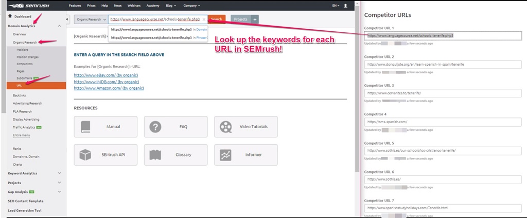 How to Find Keywords of Your Competitors SEMrush