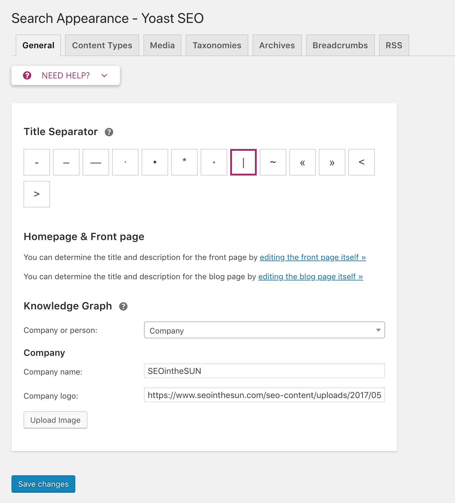 Yoast SEO Search Appearance