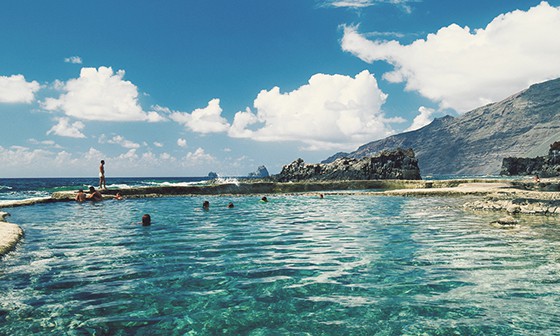 People swimming on Tenerife