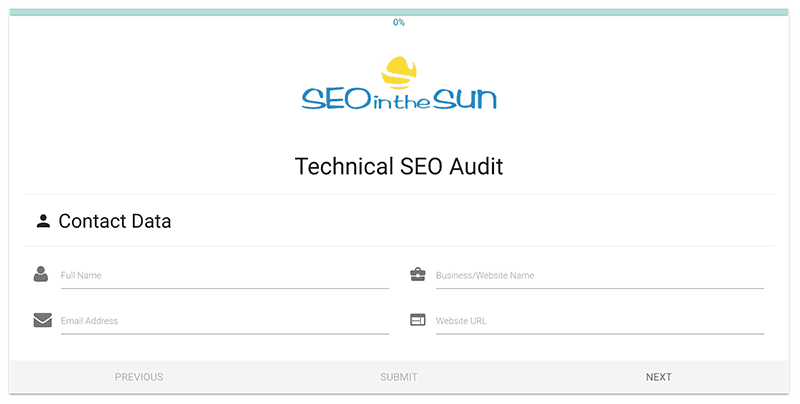 Technical SEO Audit Submission Form