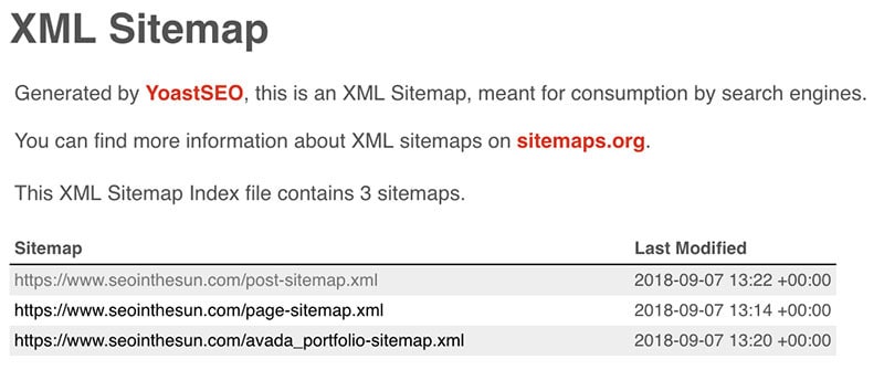 XML Sitemap